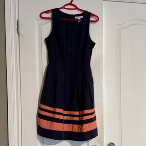 Forever 21 Navy and Coral Mini Dress